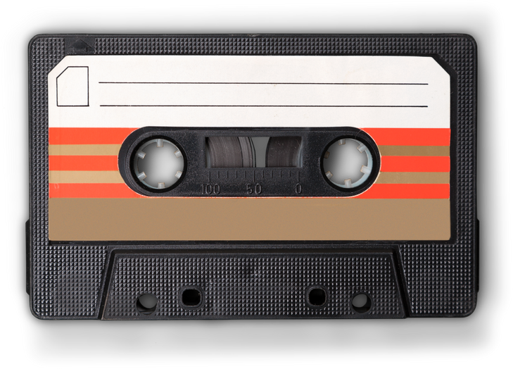 Cassette Tape Isolated on White